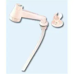 White pb shower+hose+support
