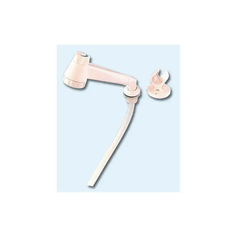 Set ducha pb blanco con soporte y flexo