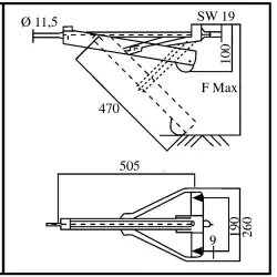 Ultraleichtes Chassis mit einziehbaren Beinen, 505 mm