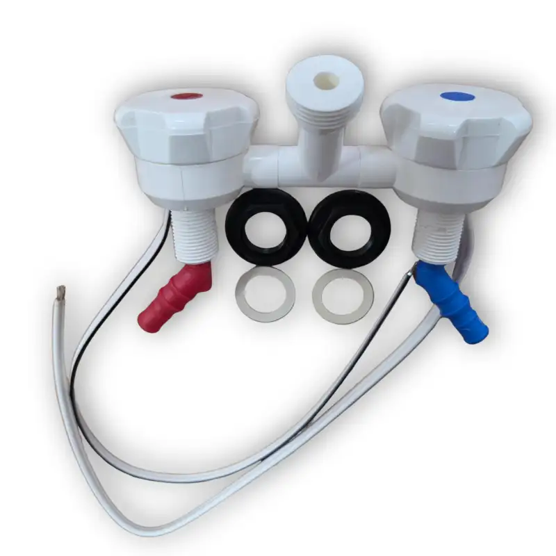 Novo tabletop shower mixer control white Ø 22mm r.1/2''