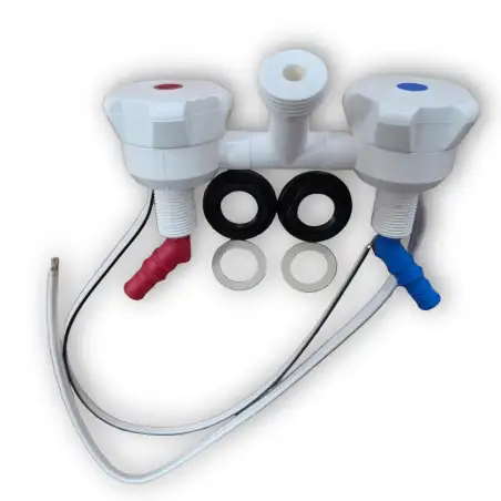 Misturador de chuveiro de mesa Novo controle branco Ø 22mm r.1/2''