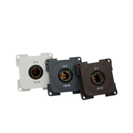 Prise 12v couleur gris