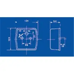 Piloto trasero rinder vertical