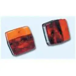 Horizontal render taillight with light