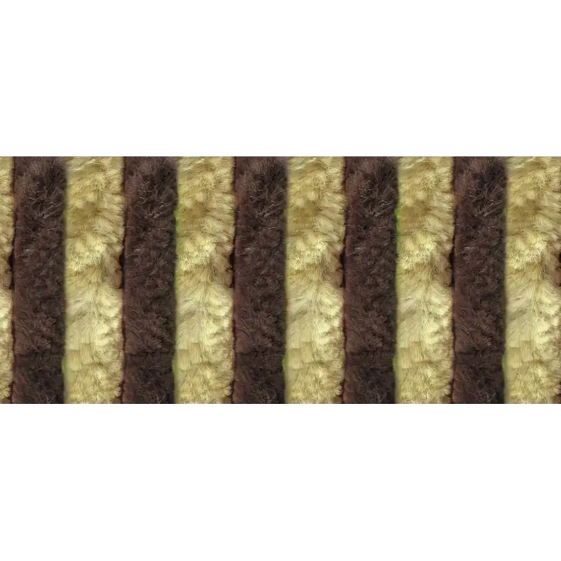 Velv. curtain 1200 x 1900 brown- beige