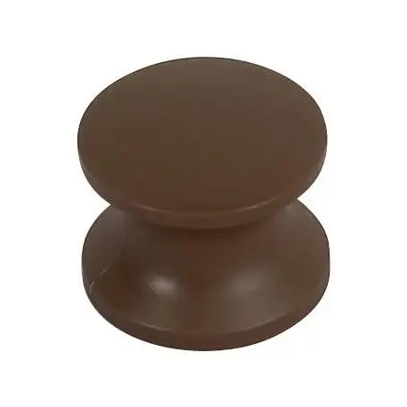 Boton roscado marron
