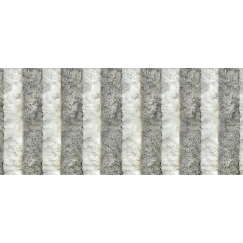 Velvet curtain 560 x 1850 grey-white