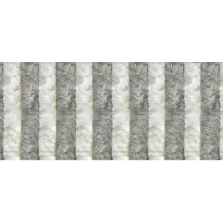 Velour-vorhang 800 x 1900 grau-weiß