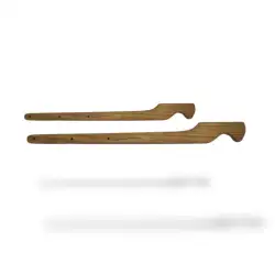 Short handle clothesline without rope (pair)