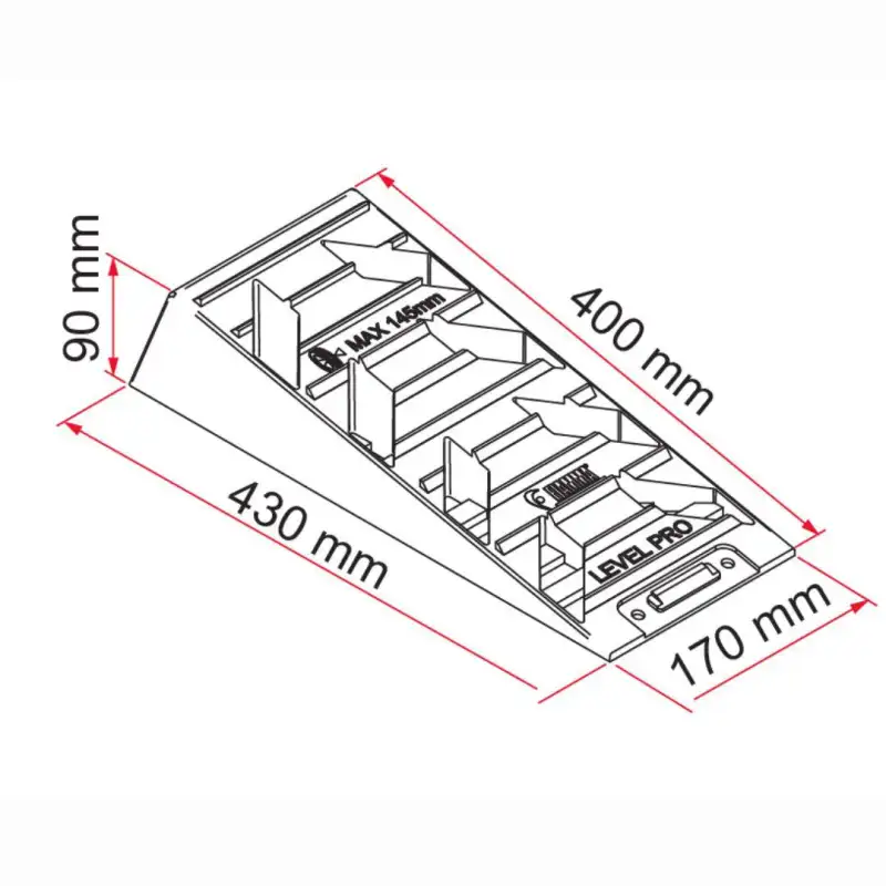 Nivellierkeile Level Pro (2 Stück)