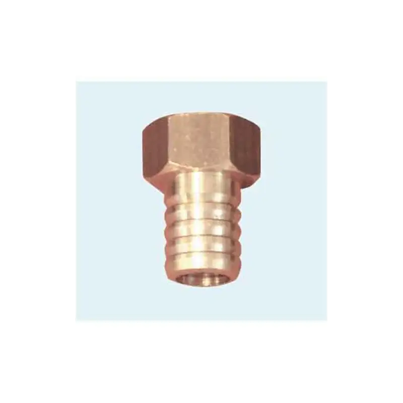 Conexão reta em latão Ø10mm conexão 3/8''