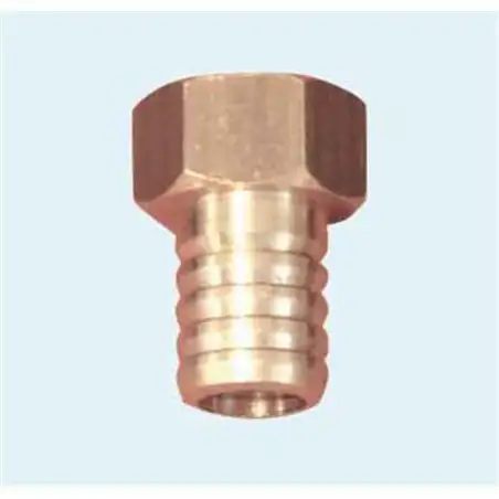 Straight brass fitting Ø10mm 3/8'' connection