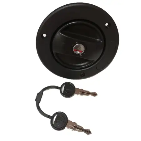 Toma exterior agua Ø40 con tapon. negra