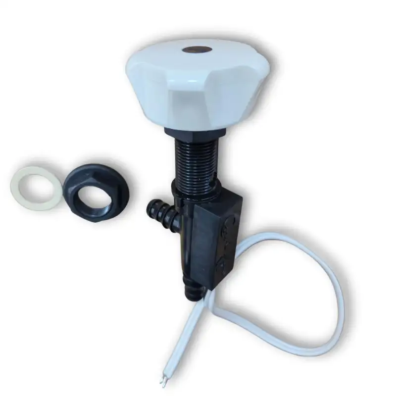 Robinet contacteur douche sous table blanc Ø15mm
