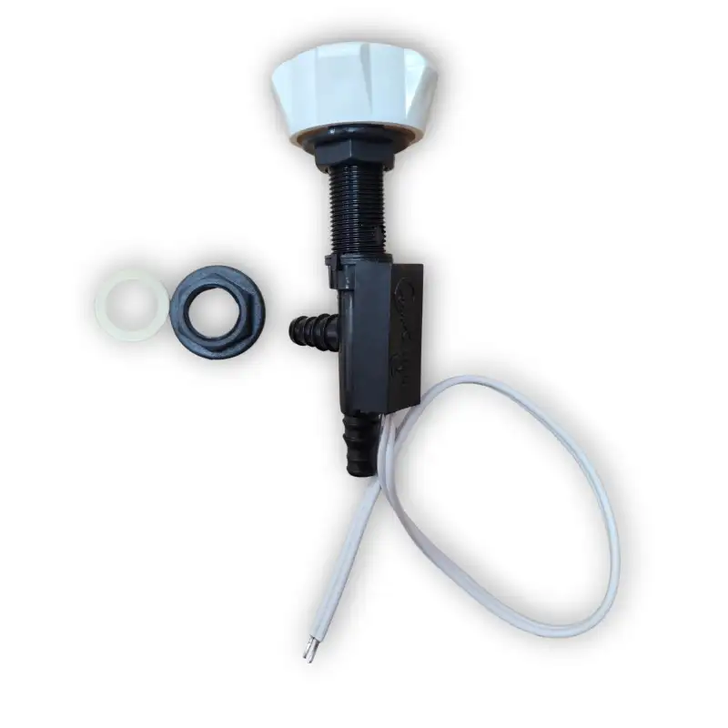 Robinet contacteur douche sous table blanc Ø15mm