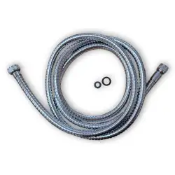 Flexible pour douchette novo chrome 3/8"-1/2"