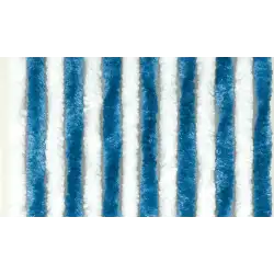 Velour-vorhang 560 x 1850 blau-weiß