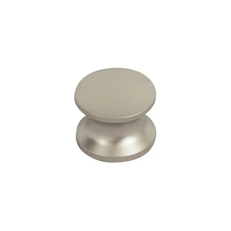 Matte nickel threaded button