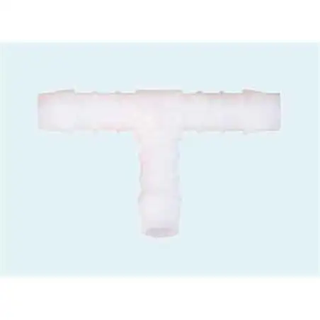 Raccord plastique "t" pour tuyaux souples 10-12mm