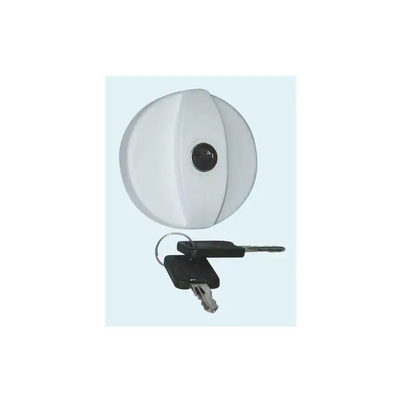 External water intake cap white with key