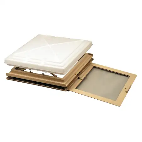 Claraboya doble 40x40 cassette oscurecedor + mosquitera