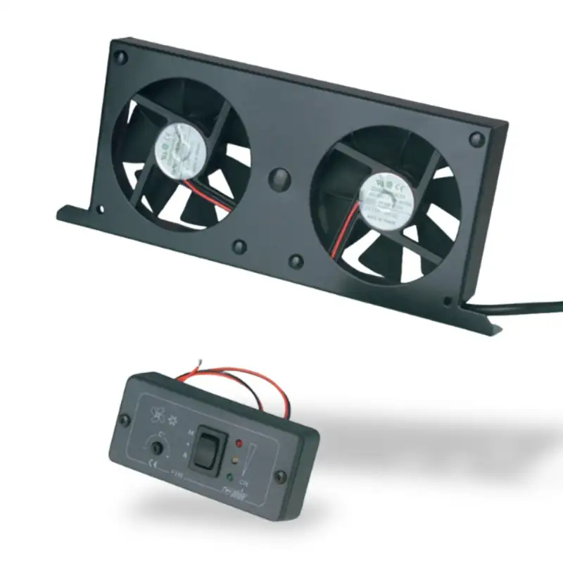 Double refrigerator fan 12v