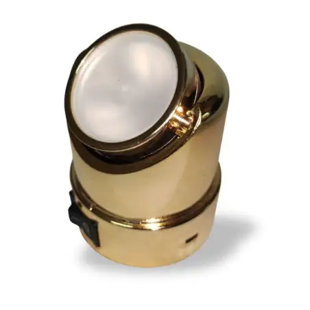 Spot ajustável 12v.10w.dourado