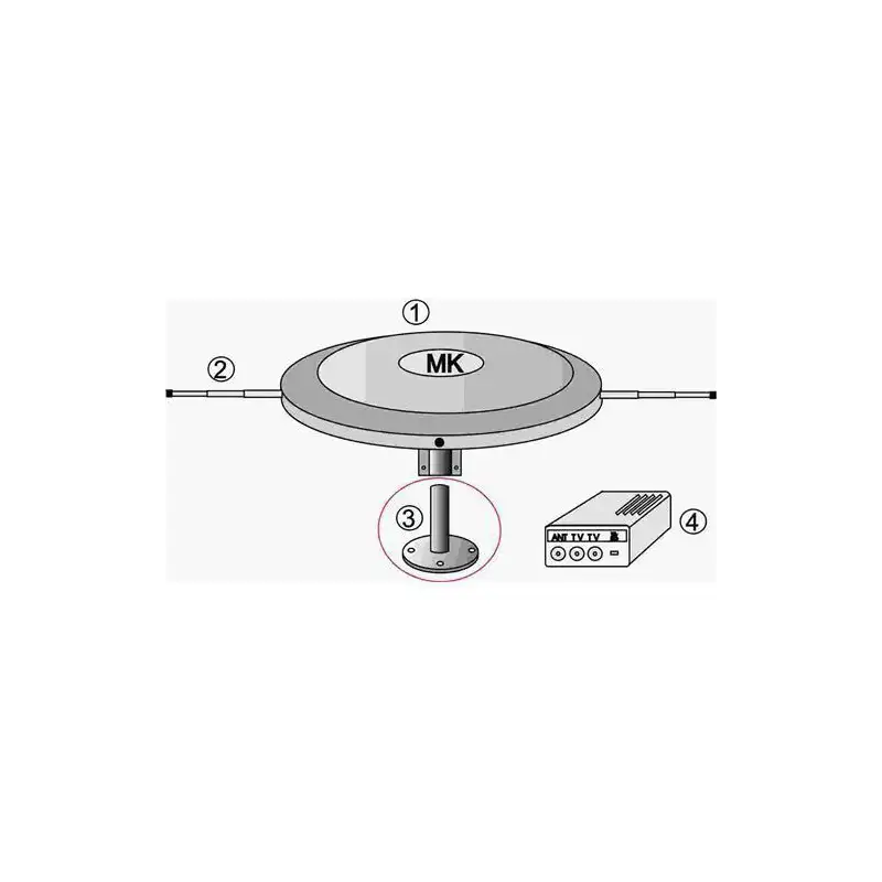 Soporte plastico antena omni