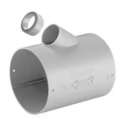 Verbindungsrohr Ø 65 mm mit Auslass Ø 22 mm