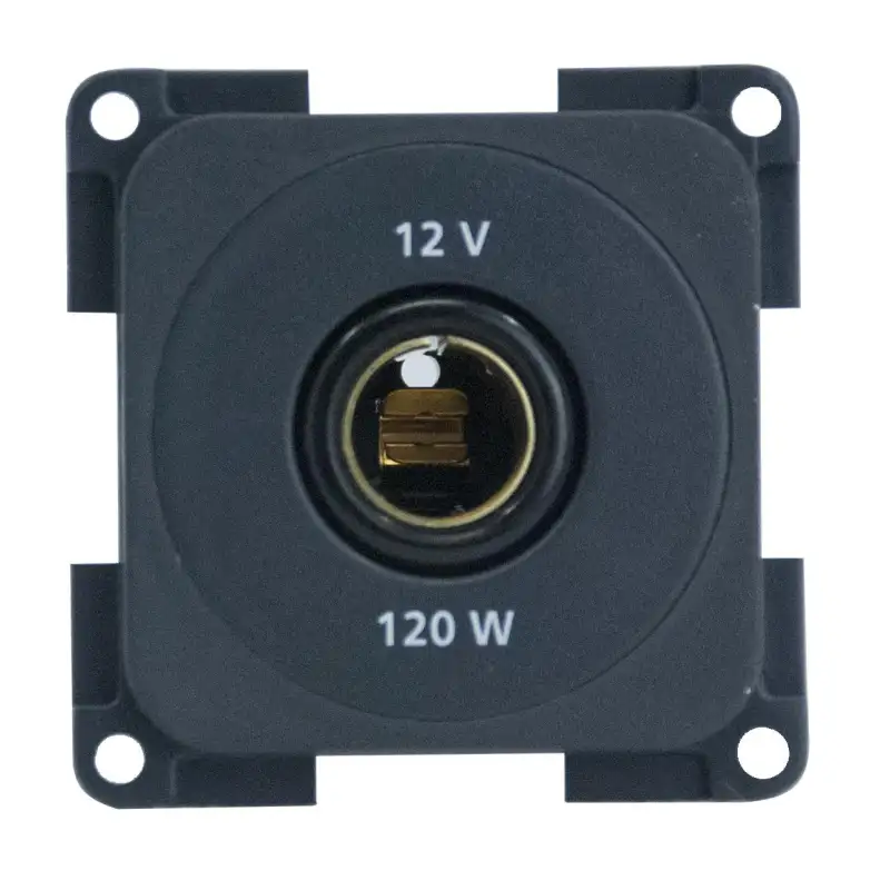 Spina 12v grigio scuro