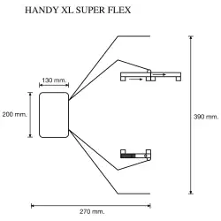 Retrovisor handy xl superflex