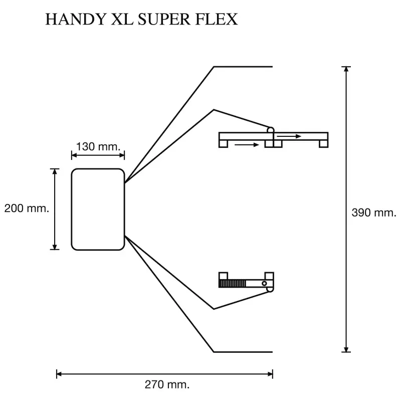 handy xl superflex rearview mirror