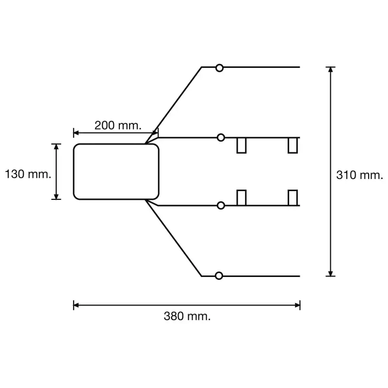 praktischer XL-Rückspiegel