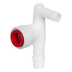 Elbow fitting tb flex. 10 mm, red