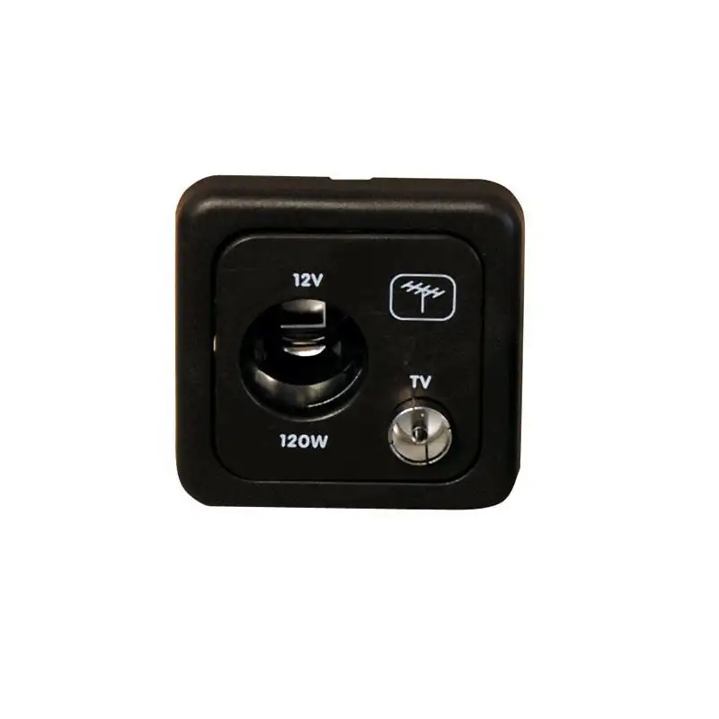 12v car plug+dark gray antenna