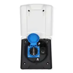 220v/16a-12v-tv-sat socket with white cover