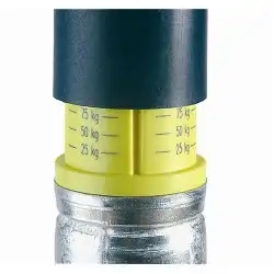 Roda jockey completa Ø 215 x 70 mm até 150 kg com indicador de carga