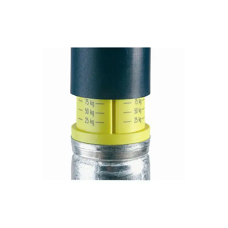 Complete jockey wheel Ø 215 x 70 mm up to 150 kg with load indicator