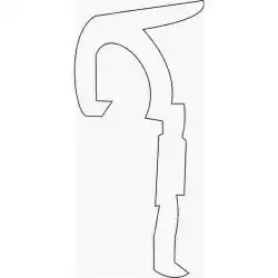 Aluminum guide polyplastic hinge 4.20 - 4.23