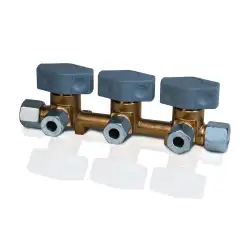 Block vk 3-10 dsv-ab3 1 inlet 10mm and 3 outlet 8mm