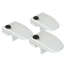 Kit 3 fechaduras seguras para moldura de porta