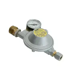 Fixed gas regulator 30mb. with gauge