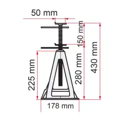 Aluminium jack 4 piece