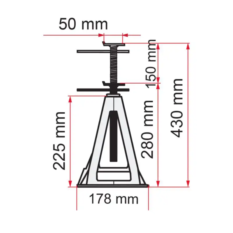 Aluminium jack 4 piece