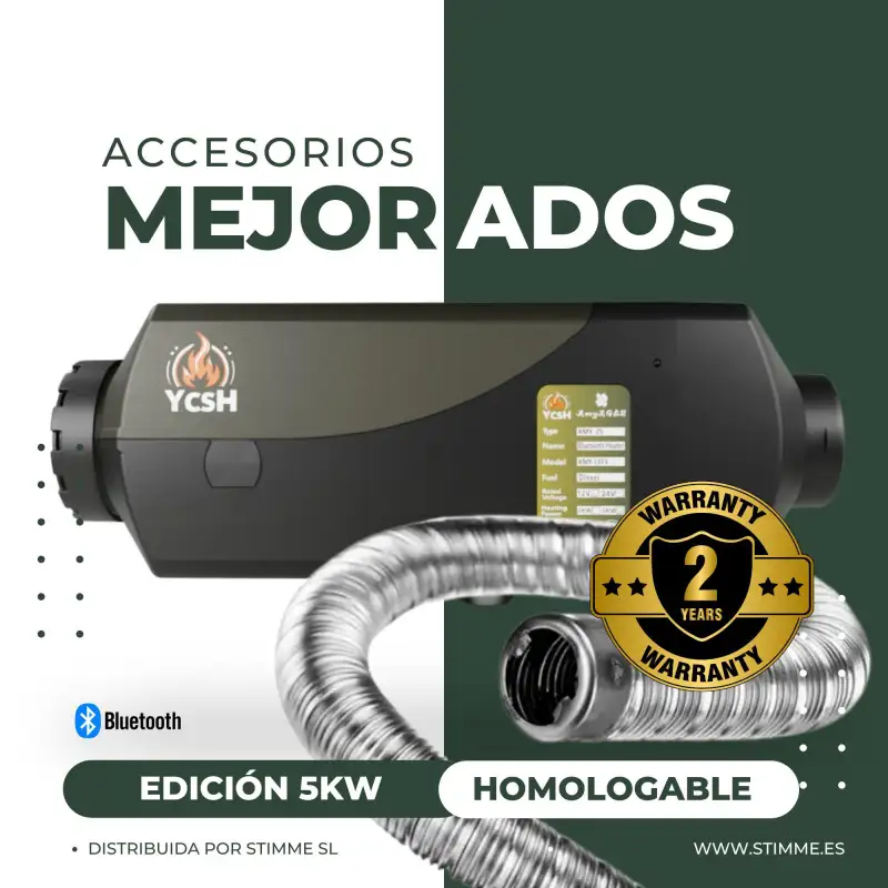 Kit calefaccion estacionaria diesel 5kw 12v ycsh - homologable