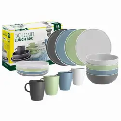 Vajilla dolomit brunner 16 piezas