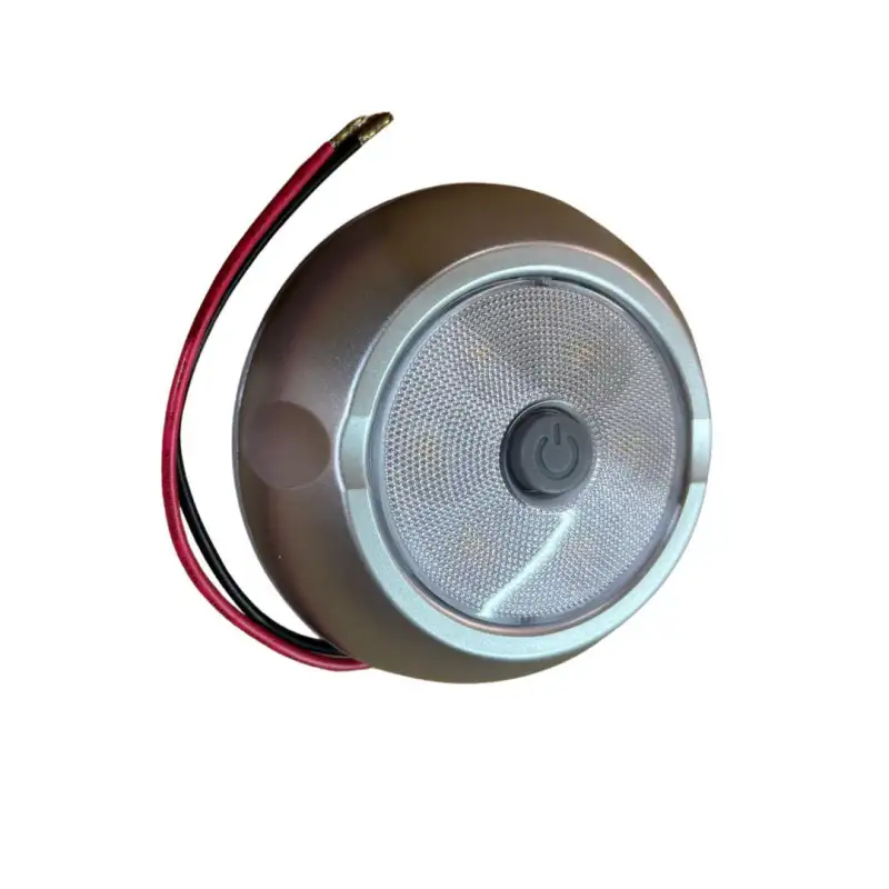 Foco superficie movil 0,8w plata c. int.