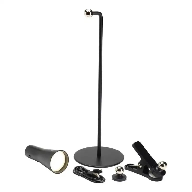 Luz multiposicion iman negra c. bateria 4000 k