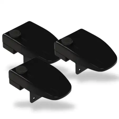 Kit 3 cerraduras safe door frame negra