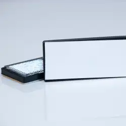 Reflectante rectangular 80 x 35 mm. blanco